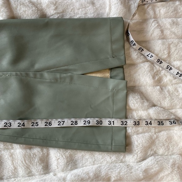 Free People We The Free Real Deal Slit Vegan Pants Seagrass Size 30 - Picture 9 of 14